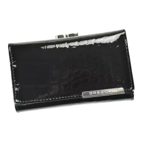    Gregorio BC-108 čierna dámska kožená peňaženka 14,5 x 8,7 x 3 cm