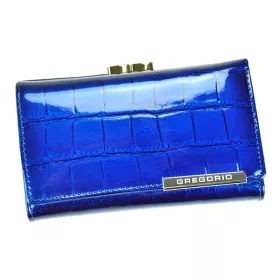    Gregorio BC-108 modrá dámska kožená peňaženka 14,5 x 8,7 x 3 cm