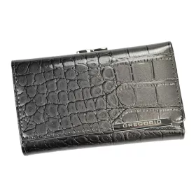   Gregorio BC-108 šedá dámska kožená peňaženka 14,5 x 8,7 x 3 cm