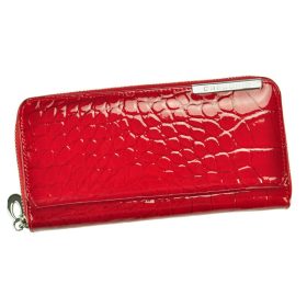    Gregorio BC-111 červená dámska kožená peňaženka 19 x 9,5 x 3 cm