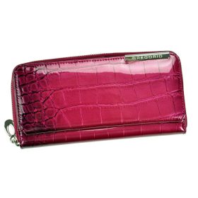    Gregorio BC-111 purpurová dámska kožená peňaženka 19 x 9,5 x 3 cm