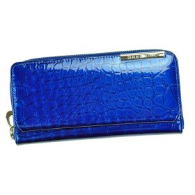    Gregorio BC-111 modrá dámska kožená peňaženka 19 x 9,5 x 3 cm