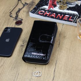   Gregorio BC-116 čierna dámska kožená peňaženka 9,5 x 17 x 3,3 cm