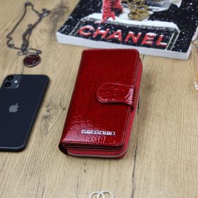    Gregorio BC-116 červená dámska kožená peňaženka 9,5 x 17 x 3,3 cm