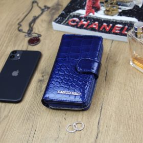    Gregorio BC-116 modrá dámska kožená peňaženka 9,5 x 17 x 3,3 cm