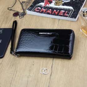    Gregorio BC-119 čierna dámska kožená peňaženka 19,5 x 10,5 x 2,5 cm