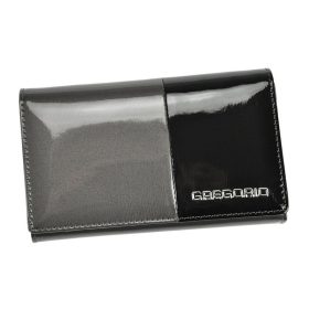    Gregorio DUO-101 šedá dámska peňaženka z hovädzej kože 15,5 x 9,5 x 4 cm