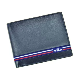    Wild N992-GV RFID čierna pánska peňaženka z hovädzej kože 12 x 9,7 x 2 cm