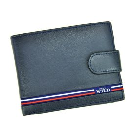    Wild N992L-GV RFID modrá pánska peňaženka z hovädzej kože 13 x 9,7 x 2 cm