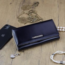    Dámska kožená peňaženka Gregorio N100 modrá 18,5 x 9,5 x 3,5 cm