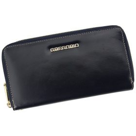    Gregorio N118 modrá dámska peňaženka z hovädzej kože 20 x 11 x 4 cm