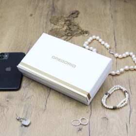    Dámska peňaženka Gregorio N120 z čiernej hovädzej kože 18,5 x 9,5 x 3 cm