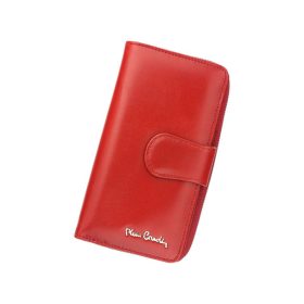   Dámska peňaženka Pierre Cardin 01 LINE 116 červená z hovädzej kože 9,5 x 17 x 3,3 cm