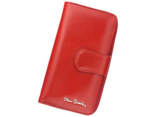 Dámska peňaženka Pierre Cardin 01 LINE 116 červená z hovädzej kože 9,5 x 17 x 3,3 cm