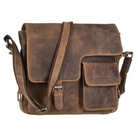  Pánska kožená veľká bočná taška Greenburry