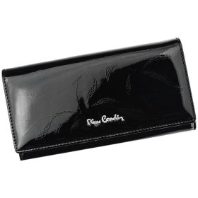    Pierre Cardin 02 LEAF 114 čierna dámska kožená peňaženka 17,5 x 9,5 cm