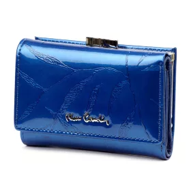    Pierre Cardin 02 LEAF 117 modrá dámska peňaženka z hovädzej kože 12,5 x 8 x 3,5 cm