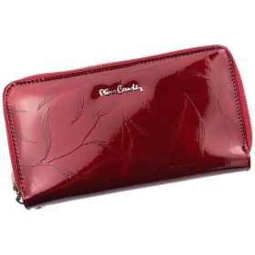    Pierre Cardin 02 LEAF 118 červená dámska kožená peňaženka 20 x 11 cm