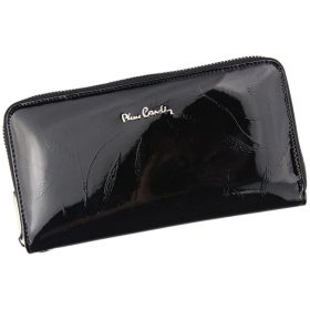    Pierre Cardin 02 LEAF 119 čierna dámska kožená peňaženka 20 x 10,5 cm