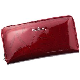   Pierre Cardin 02 LEAF 119 červená dámska kožená peňaženka 20 x 10,5 cm