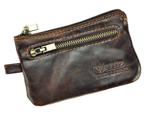  Puzdro na dokumenty Wild Things Only 5520 z hnedej hovädzej kože 12,5 x 8 x 1 cm