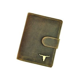    Wild RM-04L-BAW BUFFALO hnedá pánska kožená peňaženka 10 x 12,5 x 2,8 cm
