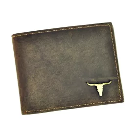   Wild RM-02-BAW BUFFALO hnedá pánska kožená peňaženka 12,5 x 9,7 x 2,5 cm