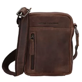    Giorgio Carelli: Mini vyťahovacia kožená bočná taška 18 cm
