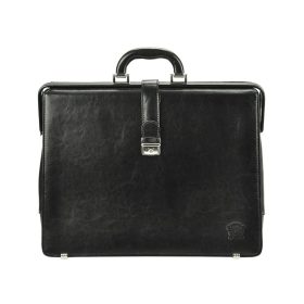    Stefania B834 BY čierna unisex kožená aktovka 40 x 32 x 10 cm
