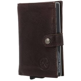    20572 097 Bezpečnostná peňaženka Hide and Stitches tmavohnedá
