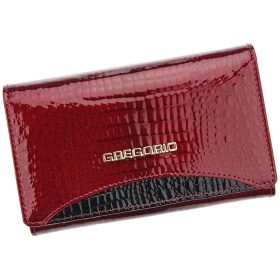    Gregorio GP-101 červená dámska kožená peňaženka 15,5 x 9,5 x 3,5 cm