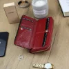  Gregorio GP-111 červená dámska kožená peňaženka 19 x 9,5 x 3,5 cm