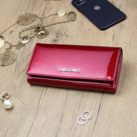    Gregorio SH-100 červená dámska kožená peňaženka 18,5 x 10 x 3,5 cm