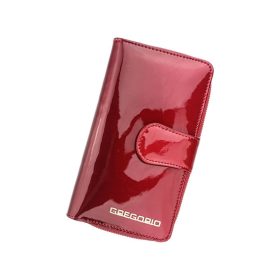    Gregorio SH-116 červená dámska kožená peňaženka 9,5 x 17 x 3,3 cm