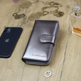   Gregorio SH-116 taupe dámska kožená peňaženka 9,5 x 17 x 3,3 cm