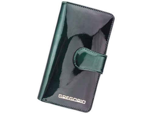Gregorio SH-116 zöld női marhabőr pénztárca 9.5 x 17 x 3.3 cm