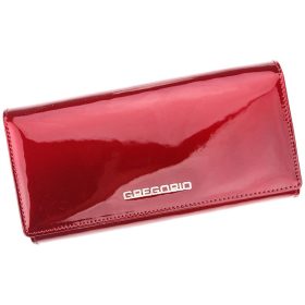    Gregorio SH-114 červená dámska kožená peňaženka 17,5 x 9,5 x 3,3 cm