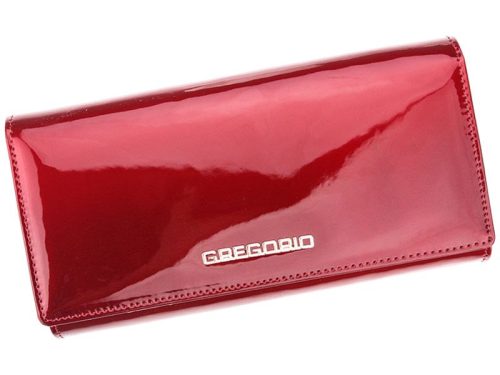  Gregorio SH-114 červená dámska kožená peňaženka 17,5 x 9,5 x 3,3 cm
