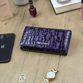    Gregorio FS-114 fialová dámska kožená peňaženka 17,3 x 9,8 x 3,5 cm