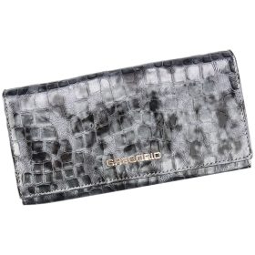    Gregorio FS-106 šedá dámska kožená peňaženka 19,3 x 10 x 3,5 cm