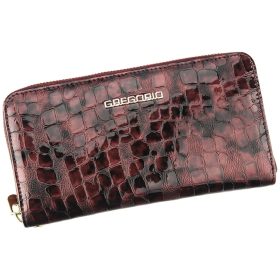    Gregorio FS-118 bordová dámska kožená peňaženka 19 x 11 x 4 cm