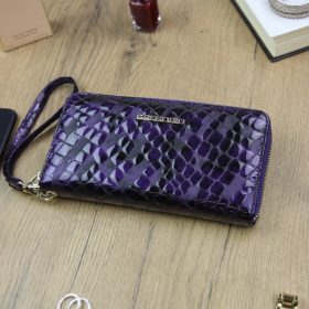    Gregorio FS-119 fialová dámska kožená peňaženka 19,5 x 10,5 x 2,8 cm