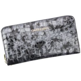    Gregorio FS-119 šedá dámska kožená peňaženka 19,5 x 10,5 x 2,8 cm