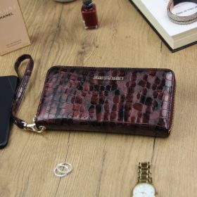    Gregorio FS-119 bordová dámska kožená peňaženka 19,5 x 10,5 x 2,8 cm