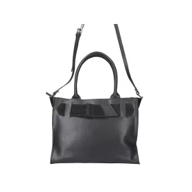    Innue V8562 čierna dámska kožená taška cez rameno 33 x 25 x 14 cm