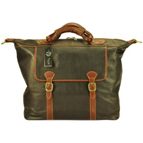    Kožená cestovná taška Gregorio 7504 VIT tmavohnedá 55 x 40 x 25 cm