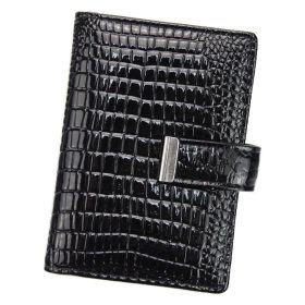   Jennifer Jones 5244-2 čierny dámsky kožený držiak na karty 8,3 x 11,3 x 1,7 cm