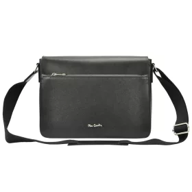   Pierre Cardin FRZ 1638 čierna pánska bočná taška z hovädzej kože, aktovka 36 x 25 x 10 cm