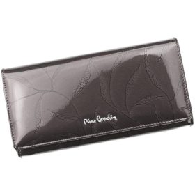    Pierre Cardin 02 LEAF 100 sivá dámska kožená peňaženka 18,5 x 10 cm