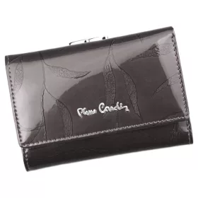    Pierre Cardin 02 LEAF 117 sivá dámska kožená peňaženka 12,5 x 8 cm